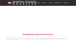 Desktop Screenshot of martincountyhospital.org